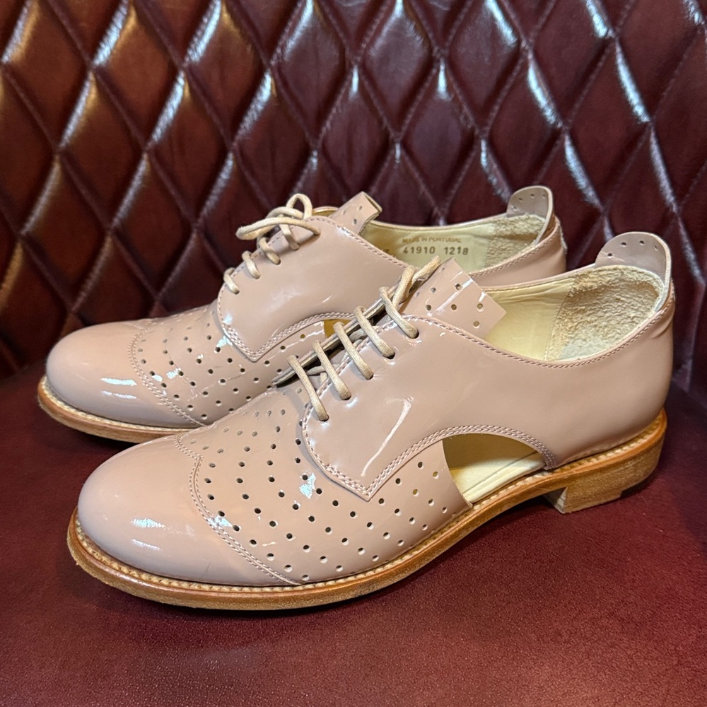 The Office of Angela Scott Mr. Muffin Cutout Derby Oxfords in Mauve 37 7